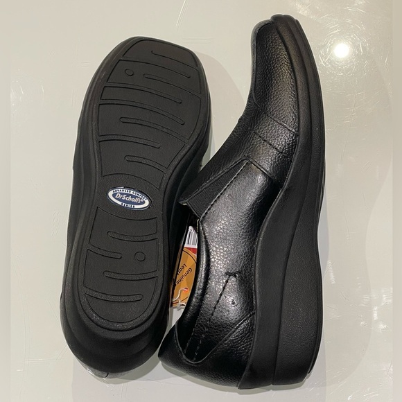 *NEW* Leather Dr. Scholl's Bonnie Casual Black Slip-On Woman’s Loafers - Picture 11 of 12